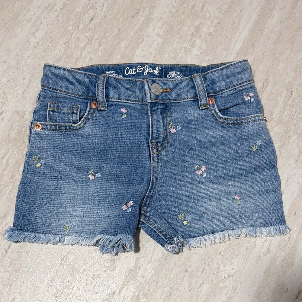 Cat & Jack Little Girl Jeans Shorts *S (6-7)